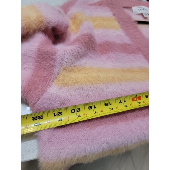 L*Space Pink and Yellow Striped Sweater - Picture 9 of 9